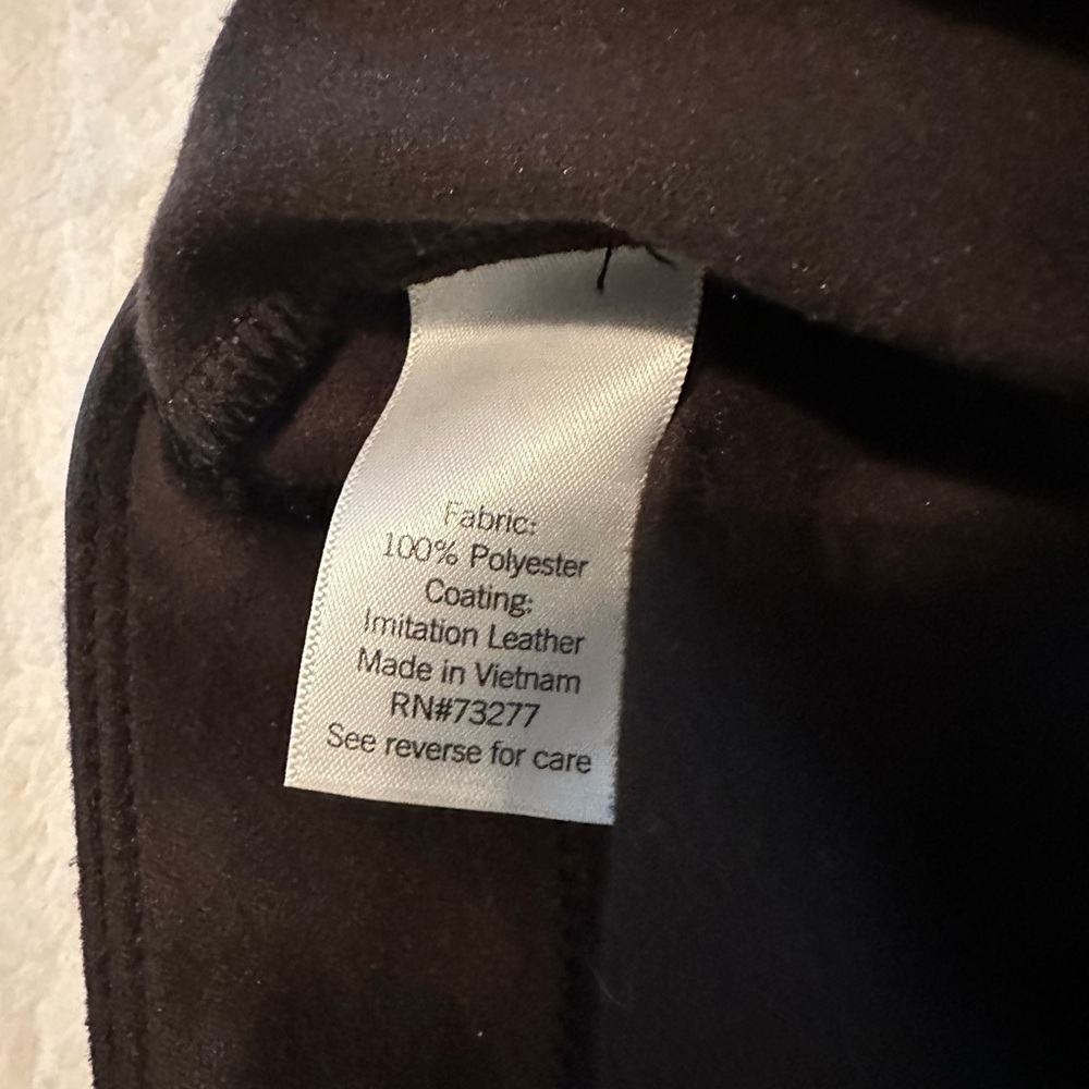 Black Faux Leather Pants - Picture 3 of 3